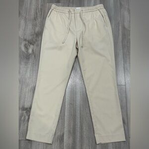 Topman Light Beige elastic waist pants Size 34X32
